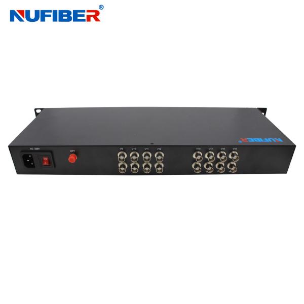 CCTV 16CH HD 1080P Optical Video Converter Single Fiber Single Mode 1310 /