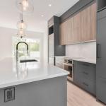 Italian Kitchen Furniture Design Solid Wooden Kitchen Cabinets with Melamine
