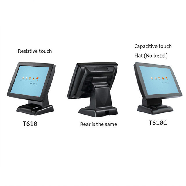 Electronic Retail Point Of Sale Terminal Double Side Touch Screen Cashing Machine