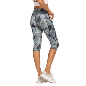 Quality Senda Sustainable Women Yoga Green Short Length Gym Leggings wholesale