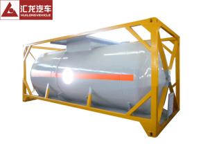Quality 20FT Chemical Tank Trailer , Pneumatic Valve Chemical Transport Tanks Plastic Coating wholesale