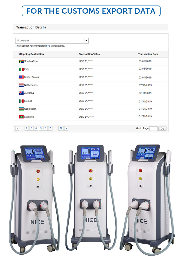 Multi functional Skin Rejuvenation Hair Removal IPL Machine 2000w