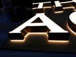 Stainless Steel 3D LED Letter Signs IP65 Waterproof Front Back Lit Channel
