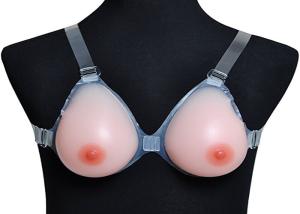 Quality Drop Shape Silicone Breast Forms With Strap Silicone Artificial Breast For Mastectomy wholesale
