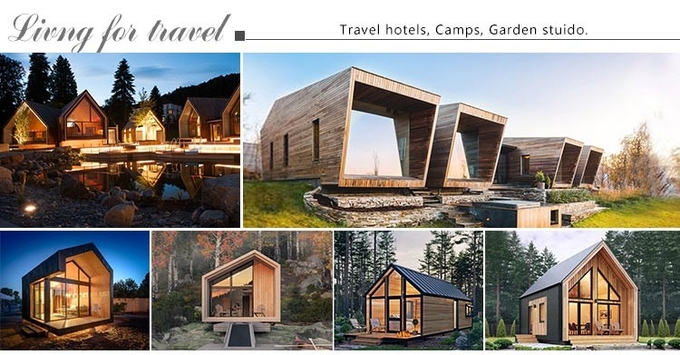 Modular Home Prefab Garden Studio With Light Steel Frame And Expansive Deck Area