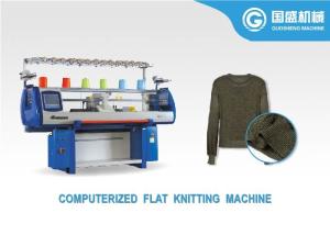 Quality Flat Bed Three System 14G Sweater Knitting Machine wholesale