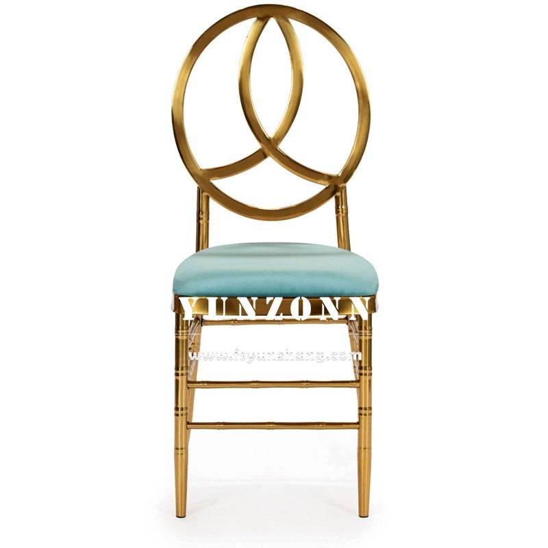 Gold Metal Stainless Steel Hotel Banquet Phoenix Chair Stacking Event Party Chair Wedding Chair