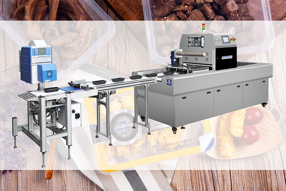 Industrial Horizontal Sealing Machine Stainless Steel For Fruit Vegetable