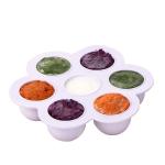 Food Storage Round Silicone Ice Cube Trays 7 Circle Shape 25*10*2cm With Cover