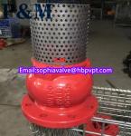 dn100 pn16 GGG50 foot valve stainless steel screen