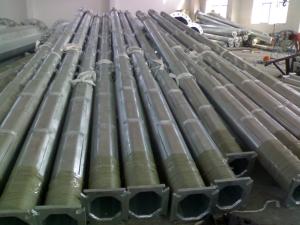 Quality Hot Dip Galvanized Street LED Lamp Pole Height 10m wholesale