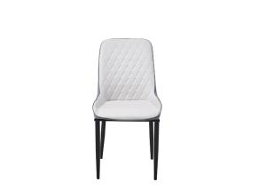 Quality Minimalist Wrought Iron Leather Upholstered Dining Chair wholesale