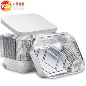 Quality 190ml Disposable Aluminum Cookware Aluminium Disposable Tray Foil Pan Lids wholesale