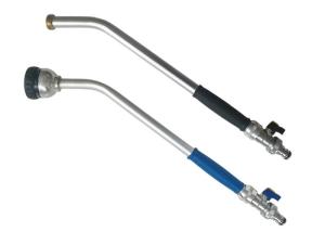 Quality Heavy Duty Metal Watering Wand Black / Blue Handle 1.2mm Tube Thickness with Click Quick Connector wholesale