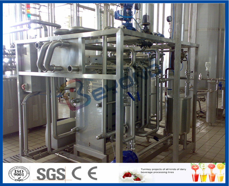 Hot Filling Juice Dairy Processing HTST Machine With Homgenizer