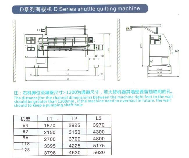 64 Inch Computerized Multi Needle Quilting Machine For Clothing