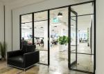 Heat Insulation Commercial Aluminium Doors Casement Door Construction Easy