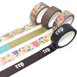 Quality Custom Colorful Self Adhesive Masking DIY Decoration Washi Tape wholesale