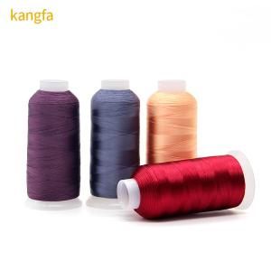 Quality 130G 5000Y Silk 120D/2 100% Viscose Rayon Embroidery Thread for Clothing Embroidery wholesale