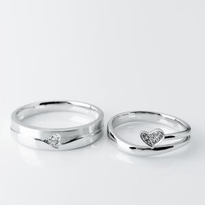 Quality Elegant Double Heart Men18.5 Women11 Personalized Couple Rings wholesale