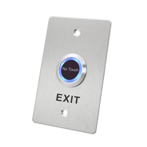 Quality American Size 115*70mm 304 Stainless Steel Touchless Infrared Exit Button With LED Light wholesale