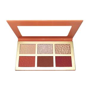 Quality Makeup High Pigment 6 Colors Private Label Blush And Highlighter Palette wholesale