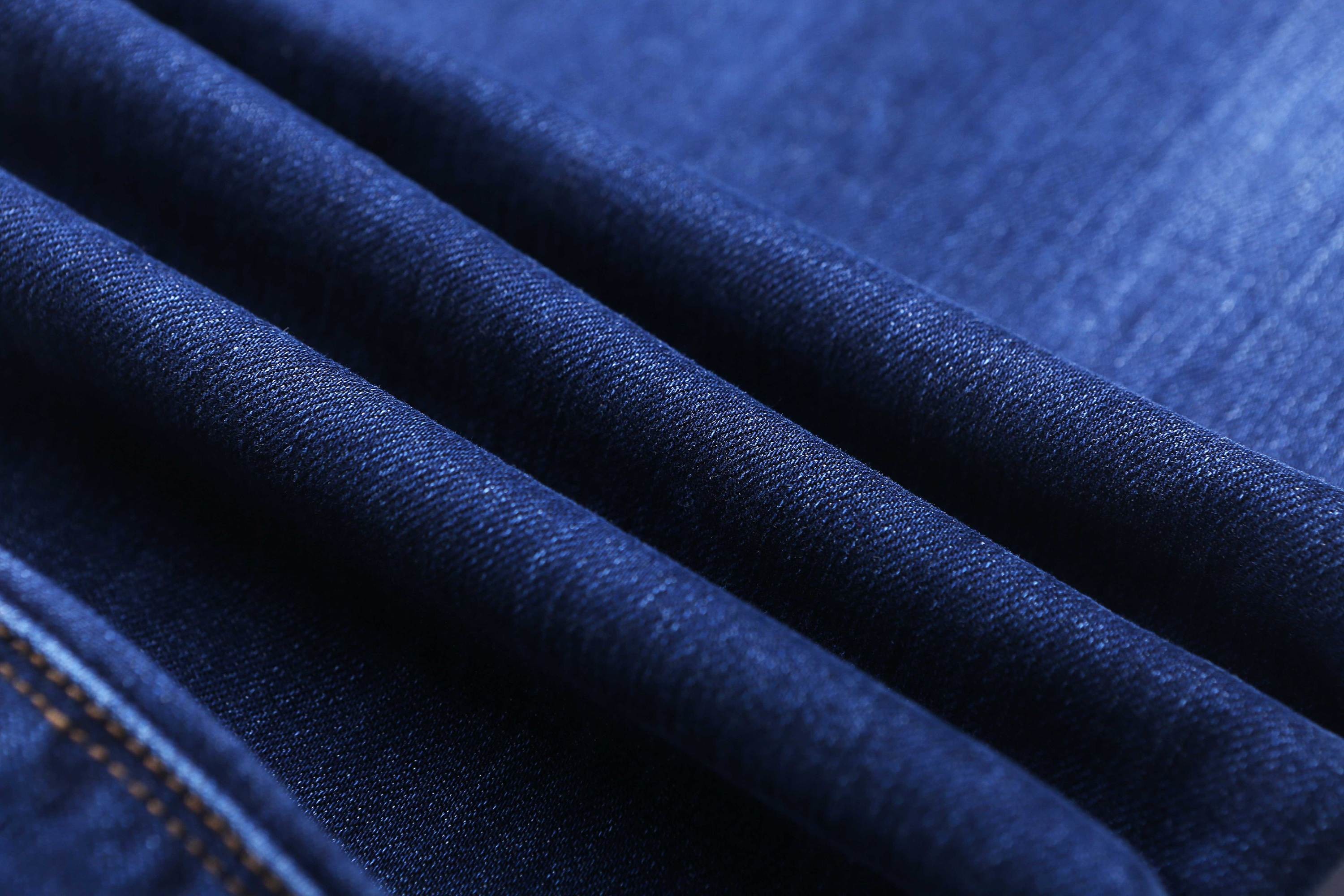 Fashionable Twill Denim Fabric With Coarse 185cm Width