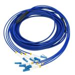 4 Core Armored Fiber Optic Patch Cable LC LC Singlemode G652D 3m Armored Fiber