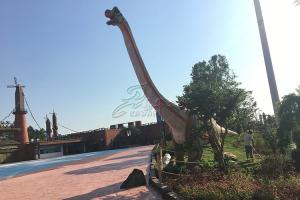 Quality Waterproof Realistic Animatronic Dinosaur , Artificial Dinosaur Lawn Ornament wholesale