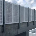 Highway Perforated Metal Acoustic Panels Aluminum Fence Facade Panel