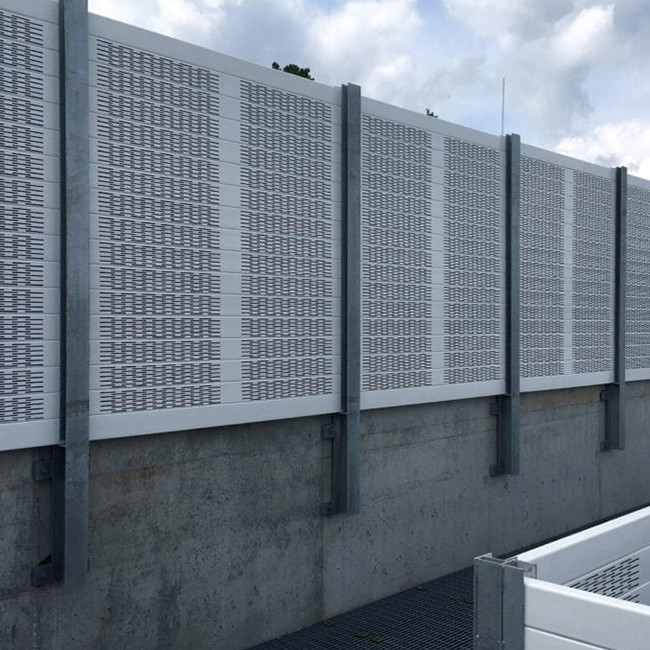 Highway Perforated Metal Acoustic Panels Aluminum Fence Facade Panel