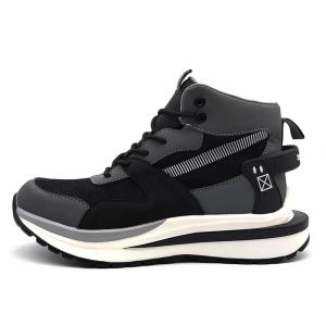 Quality S3 Comfortable Safety Shoes Lightweight Breathable Steel Toe Boots Grey wholesale