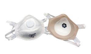 Quality Non Irritating Carbon Respirator Mask Soft White Color CE Certification wholesale