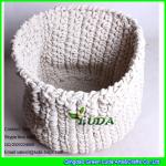 LDKZ-035 cotton rope crochet basket large home foldable storage basekt
