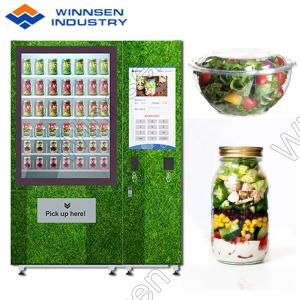 Quality 7&quot; Touch Screen Credit Card Salad Vending Machine Oem wholesale
