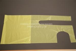 Quality Durable Yellow Polythene Colored Disposable Poly Aprons For Food Industry wholesale