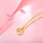 YASVITTI Wholesale 925 Sterling Silver Two Hearts Necklace Charm Custom Gold