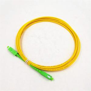 Quality 3 Meter Ivory Color Fiber Optic Jumper Cable SM G657A1 SC/APC Fiber Jumper wholesale