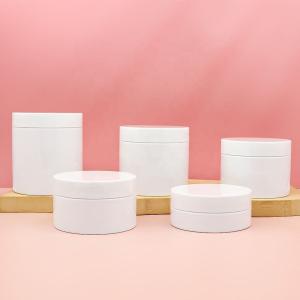 Quality leak proof PET Plastic Jar 500ml Cream Jar Cosmetic Packaging With Gold Lid wholesale