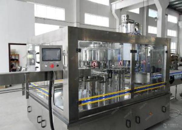 Commercial Fruit Juice Soft Drink Bottling Machine Plastic / Glass Bottles