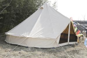 Quality White Canvas Yurt Tent / Cotton Bell Tent For Hiking Equipment wholesale