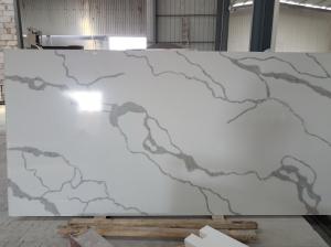 Quality Calacatta Gold Quartz Bathroom Vanity Tops For Hotel 2.5g / Cm3 Density wholesale