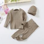 2023 Autumn Winter Knitted Sweater Baby Girls Boys Clothes set boy girl chunky
