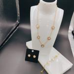 New Arrival Trendy High Polish Newest Gold Color Stainless Steel Earring