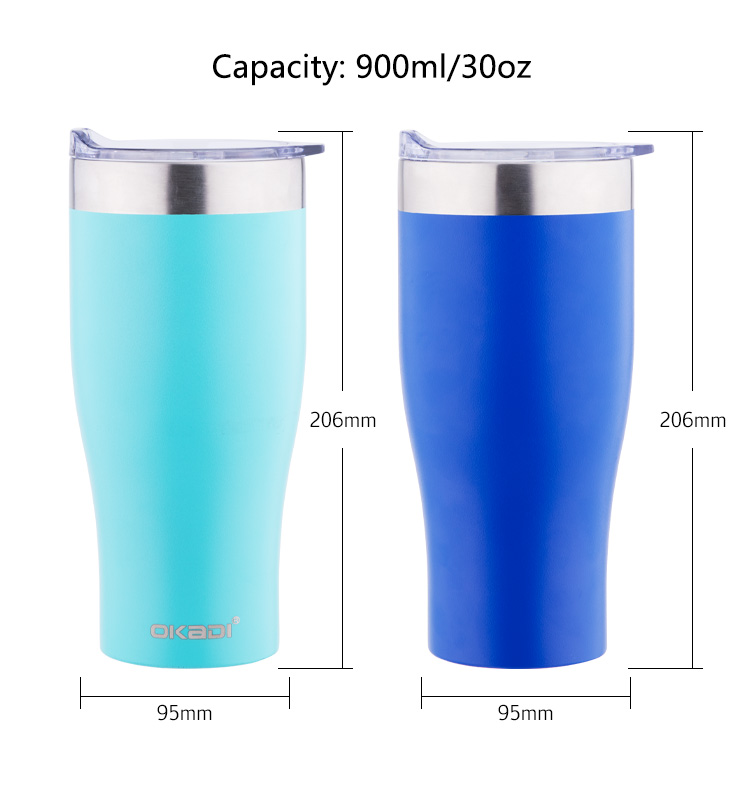 20 Oz Stainless Steel Vacuum Insulated Tumbler Modern Curve Stainless Steel Tumbler Stainless Steel Mason Jar Skinny Tumbler