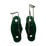 400 PCS XS-A10 S-Type Stainless Steel Cable Clamps for UV Resistant Nylon Drop