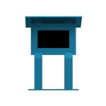 Free Standing 1920x1080 FCC Touch Screen Digital Signage 2500nits