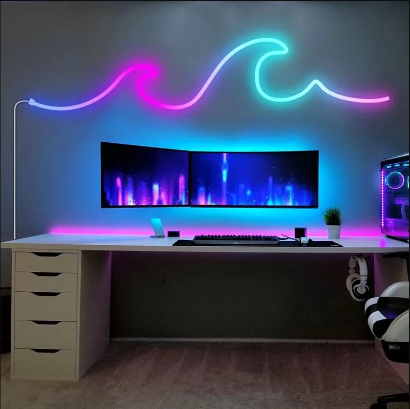 Smartphone Compatible Color Changing LED Tape Lights 12V With Timer Function