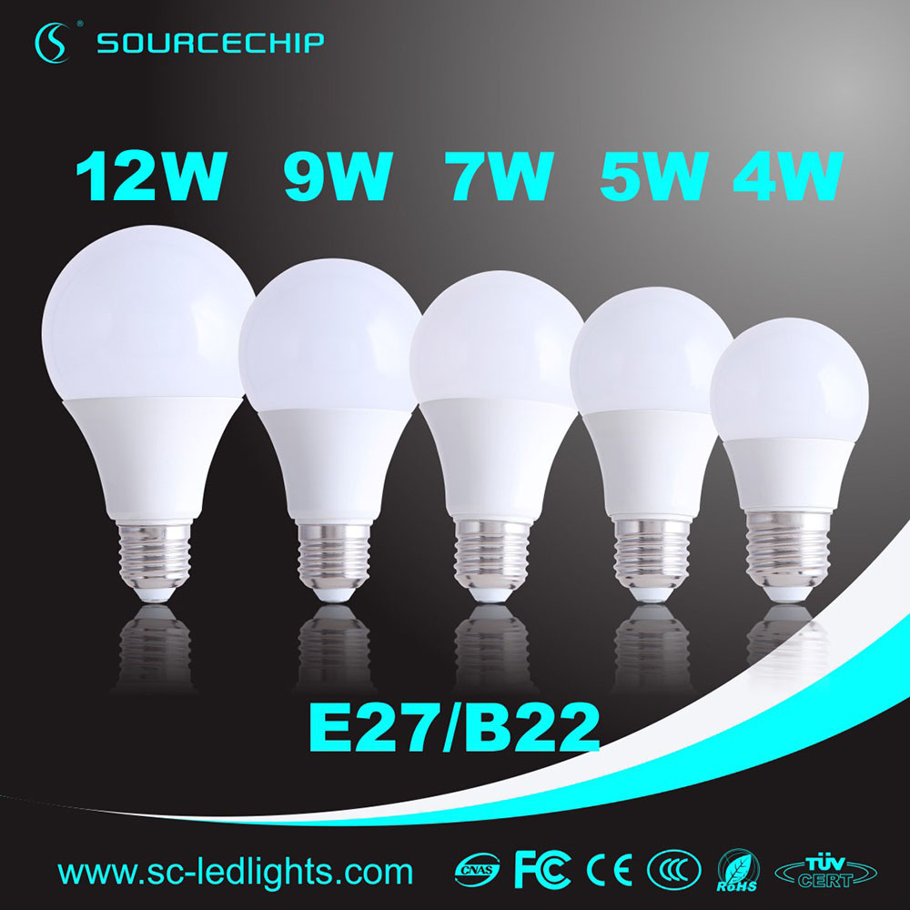 High quality 12W high power led bulb E27 / B22