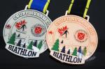 Sublimated Ribbon Custom Sports Medals Athletics Medals For Canada Sports Skiing